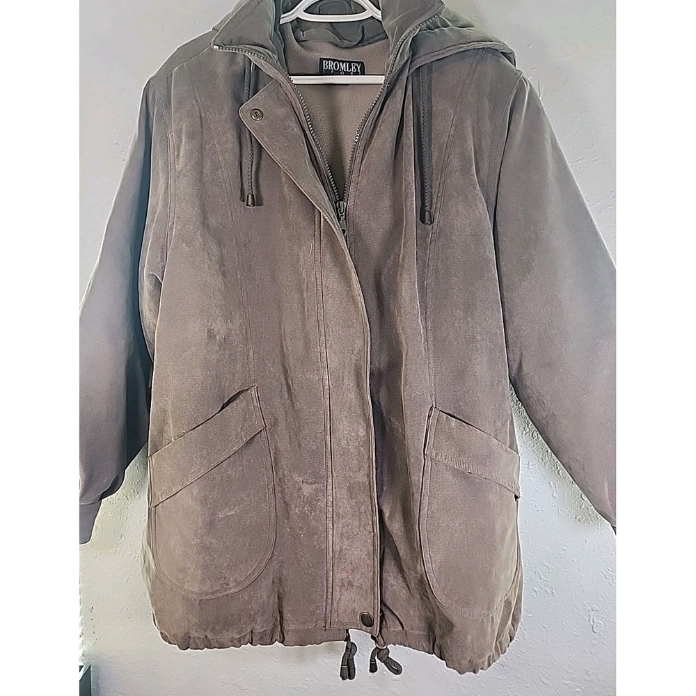 Bromley Sport Coat Women's‎ Heavy Oversized Coat, Removable Lining L